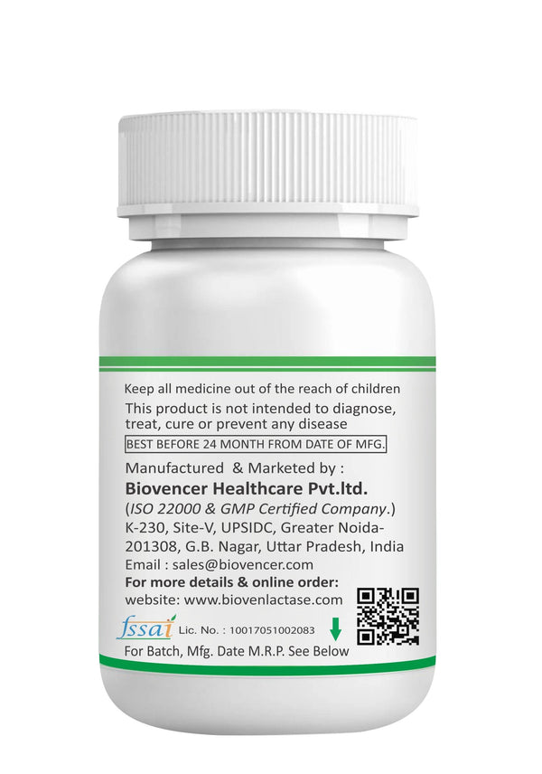 Bioven Lactase Enzyme remedy of lactose intolerance, Lactase Enzyme: Natural Source and manufactured in India 