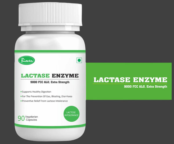 Lactase Enzyme Supplement | Lactose Intolerance | Dairy Digestion | Bloating Relief Supplements 